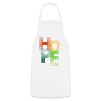 Hope in Colored Rays - Cooking Apron - white - Front - AI Model Male 185 dark (185cm)