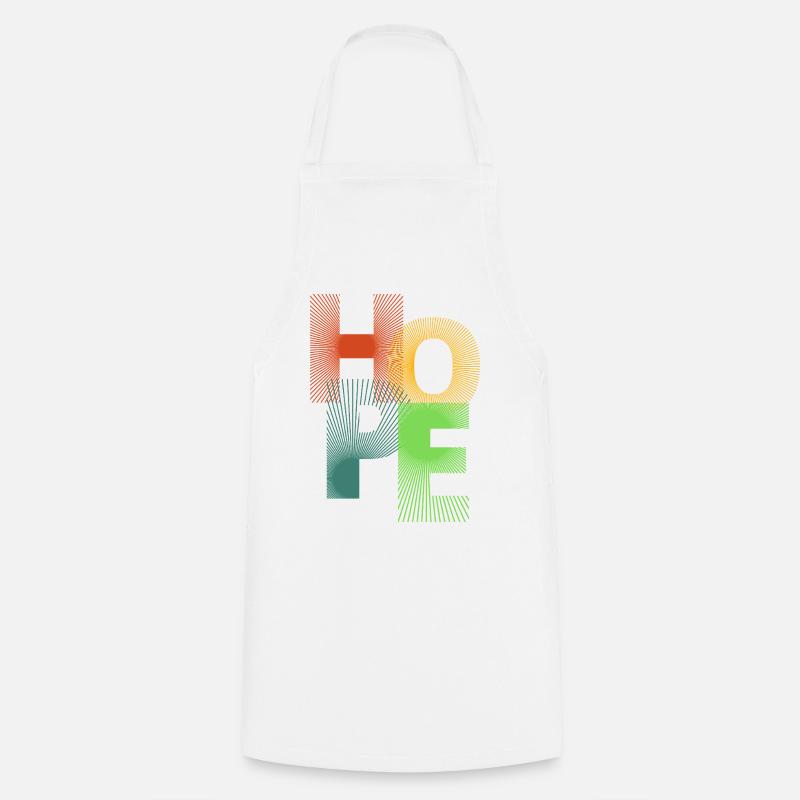 Hope in Colored Rays - Cooking Apron - white
