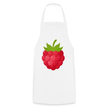 Raspberry - Cooking Apron - white - Front - AI Model Male 185 dark (185cm)