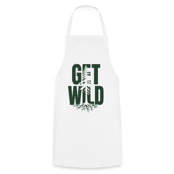 Outdoor Adventure - Get Wild - Cooking Apron - white - Front - AI Model Male 185 dark (185cm)
