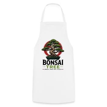 Bonsaï Plante Bonsaï Japonaise - Tablier de cuisine - blanc - Devant - AI Model Male 185 dark (185cm)