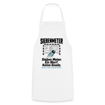 Siebenmeter Shirt – Ein Wurf. Keine Gnade. - Kochschürze - Weiß - Vorne - AI Model Male 185 dark (185cm)