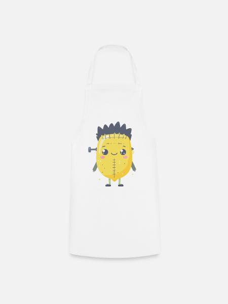 Franken-Lemon - Kochschürze - Weiß