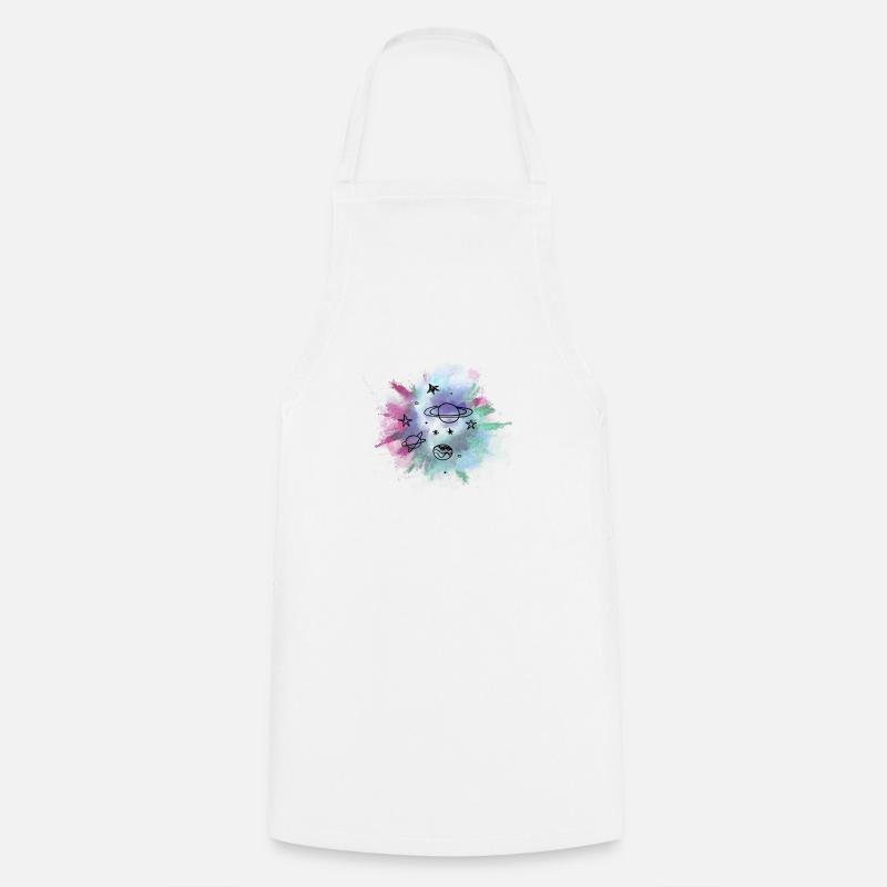 space - Cooking Apron - white