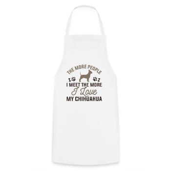 Ich liebe meinen Chihuahua - Kochschürze - Weiß - Vorne - AI Model Male 185 dark (185cm)