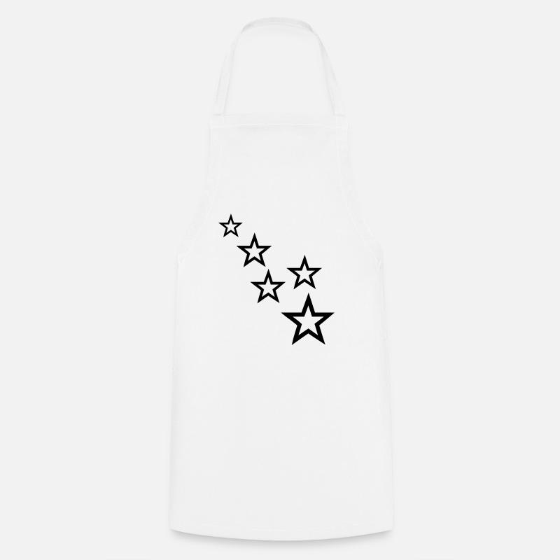 étoiles - Tablier de cuisine - blanc