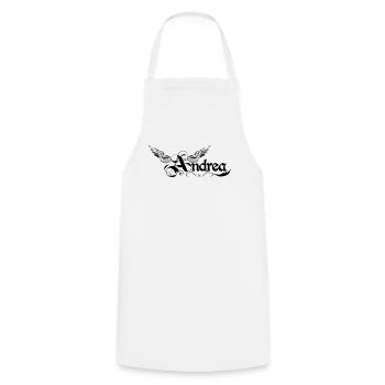 andrea 2 - Cooking Apron - white - Front - AI Model Male 185 dark (185cm)