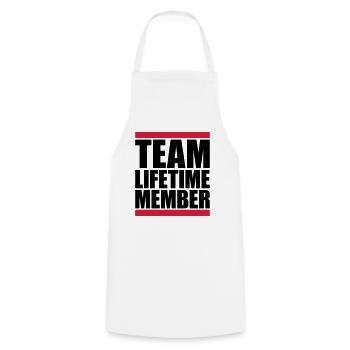 team lifetime member mitglied freunde gruppe verei - Cooking Apron - white - Front - AI Model Male 185 dark (185cm)