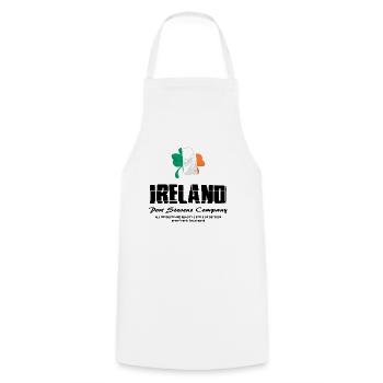 Kleeblatt - Irland Flagge - Kochschürze - Weiß - Vorne - AI Model Male 185 dark (185cm)