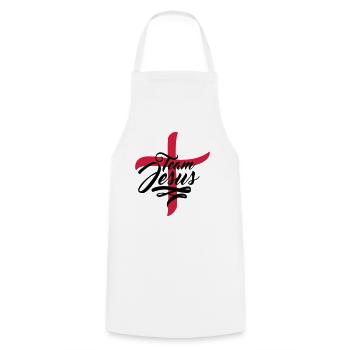 kreuz symbol team crew freunde jesus christus cool - Kochschürze - Weiß - Vorne - AI Model Male 185 dark (185cm)
