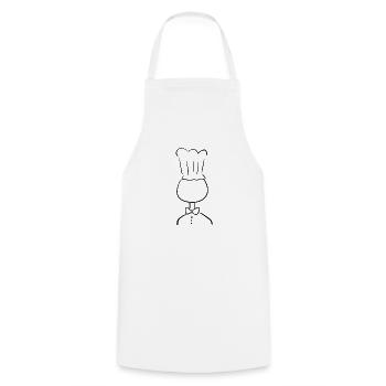 Cook Cooking - Cooking Apron - white - Front - AI Model Male 185 dark (185cm)