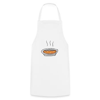 Soupe Alimentaire - Tablier de cuisine - blanc - Devant - AI Model Male 185 dark (185cm)