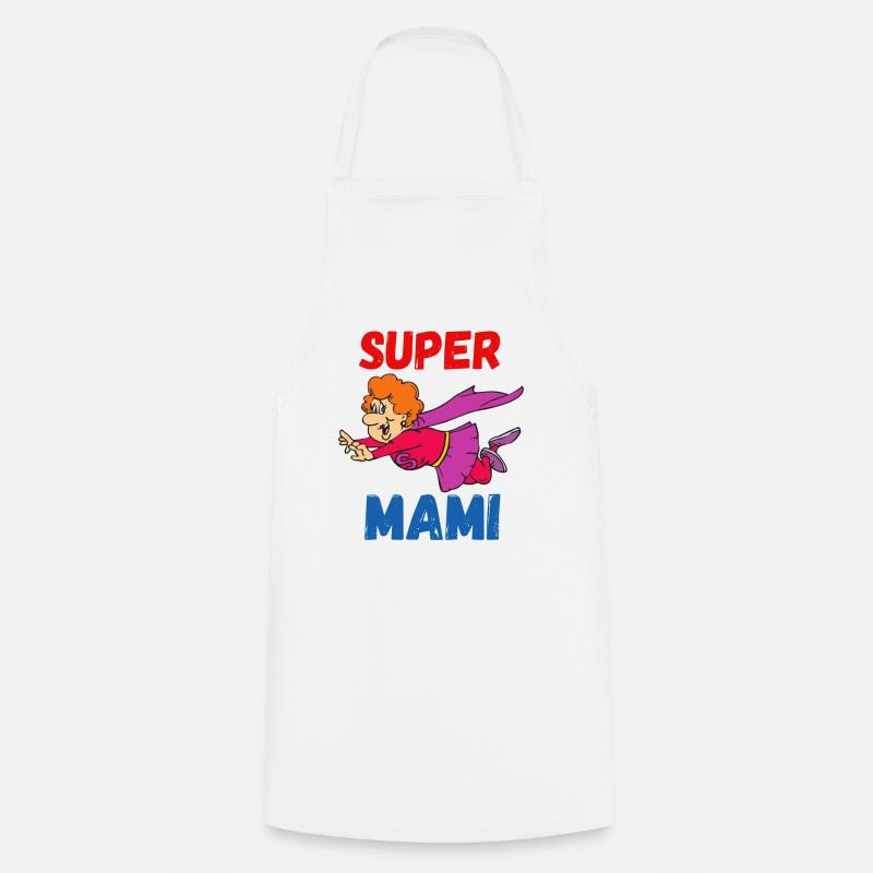 Super Mami - Tablier de cuisine - blanc
