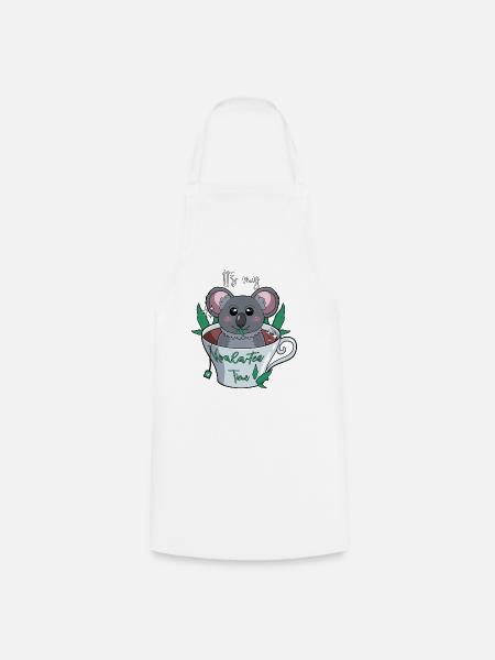 It's my Koala-Tea Time - Kochschürze - Weiß