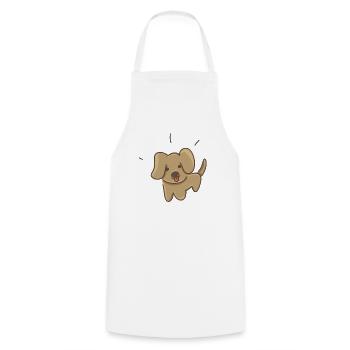 Symbole de chien animal de compagnie mignon dessin animé - Tablier de cuisine - blanc - Devant - AI Model Male 185 dark (185cm)