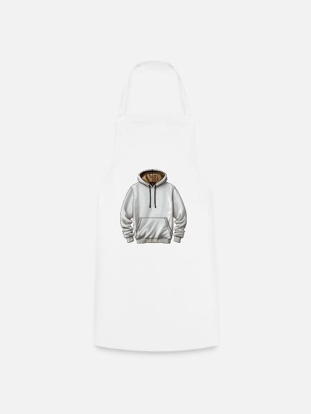 Hoodie - Kochschürze - Weiß