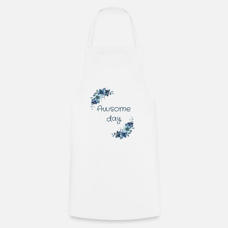 Awsome day 3 - Cooking Apron - white