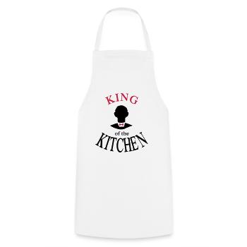 Christmas Gifts for Men - Cooking Apron - white - Front - AI Model Male 185 dark (185cm)