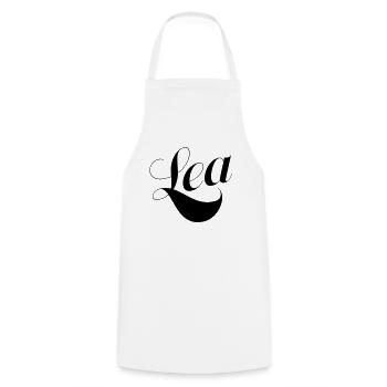 Lea - Cooking Apron - white - Front - AI Model Male 185 dark (185cm)