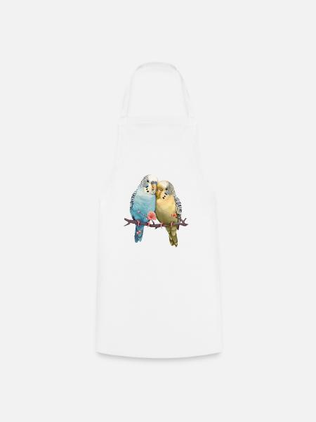 Budgies - Cooking Apron - white