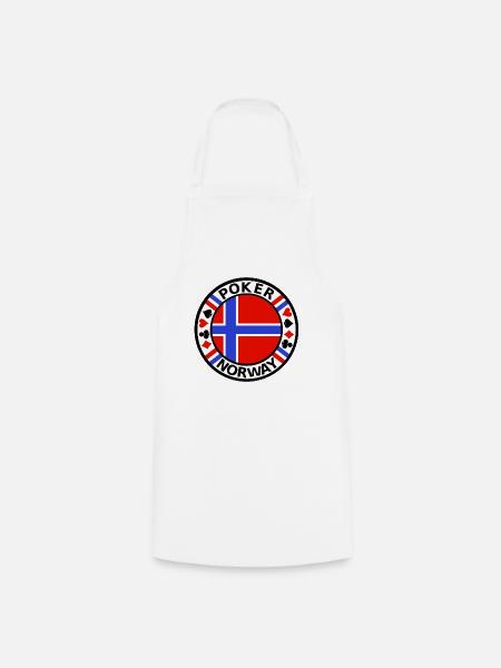 Poker Norway - Kochschürze - Weiß