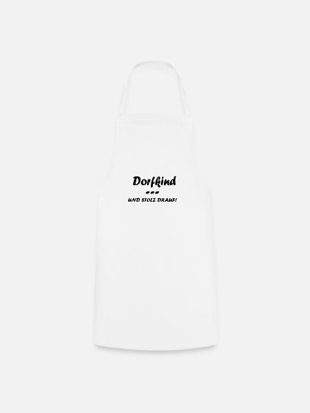 Village child and proud of it - Cooking Apron - white