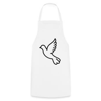 Dove - Cooking Apron - white - Front - AI Model Male 185 dark (185cm)