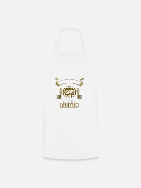 Echte Helden haben gelbe Felgen T-Shirt Geschenk - Kochschürze - Weiß
