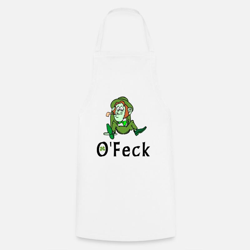 Irish Feck - Cooking Apron - white