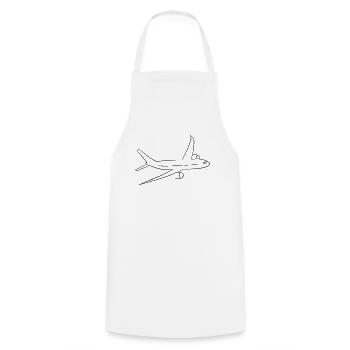 plane - Cooking Apron - white - Front - AI Model Male 185 dark (185cm)