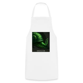 Snailien Snailomorph - Cooking Apron - white - Front - AI Model Male 185 dark (185cm)