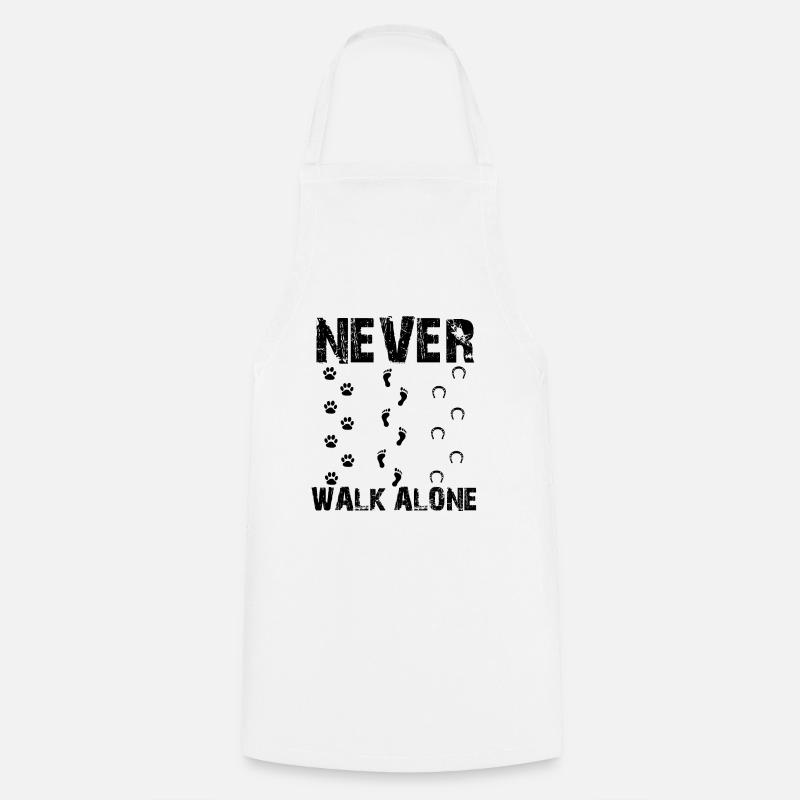 Never Walk Alone - Kochschürze - Weiß