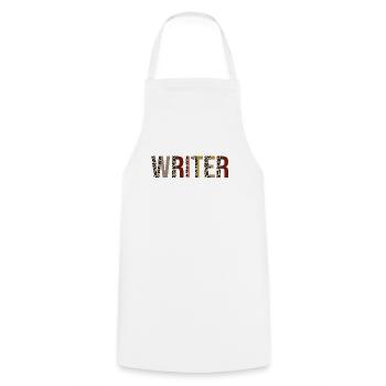 Writer - Cooking Apron - white - Front - AI Model Male 185 dark (185cm)