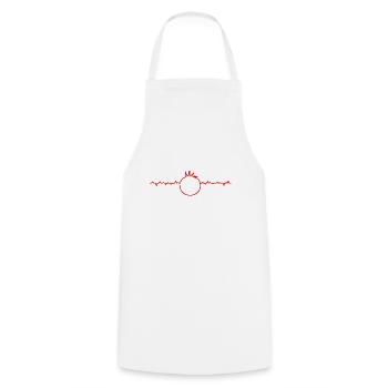 tomato - Cooking Apron - white - Front - AI Model Male 185 dark (185cm)
