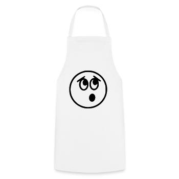 Le croquis emoji surprend le noir - Tablier de cuisine - blanc - Devant - AI Model Male 185 dark (185cm)