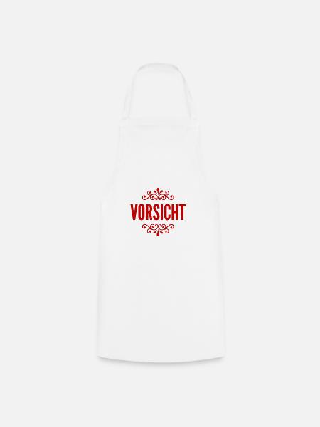 sei vorsichtig - Kochschürze - Weiß