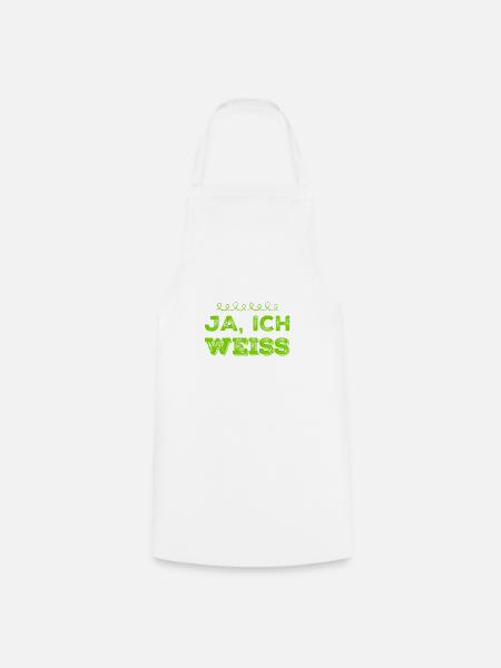 ist mir klar - Kochschürze - Weiß
