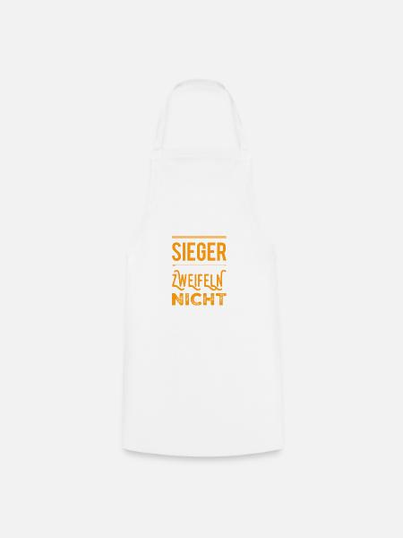 Sieger zweifeln nicht - Kochschürze - Weiß