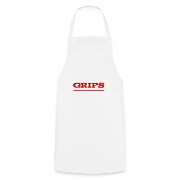 ich habe ne Menge Grips - Kochschürze - Weiß - Vorne - AI Model Male 185 dark (185cm)