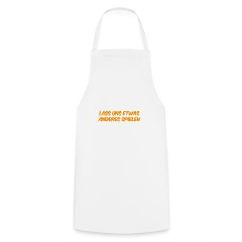 wir spielen etwas anderes - Kochschürze - Weiß - Vorne - AI Model Male 185 dark (185cm)
