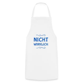 ohne mich - Kochschürze - Weiß - Vorne - AI Model Male 185 dark (185cm)