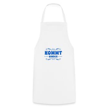 kommt schon - Kochschürze - Weiß - Vorne - AI Model Male 185 dark (185cm)