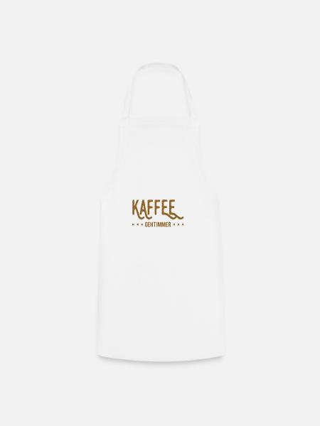 Kaffee ist genial - Kochschürze - Weiß