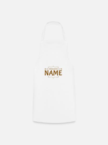 schöner Name - Kochschürze - Weiß