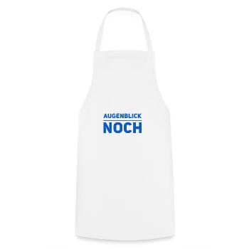 einen Augenblick bitte - Kochschürze - Weiß - Vorne - AI Model Male 185 dark (185cm)