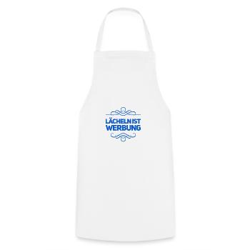 lächeln ist toll - Kochschürze - Weiß - Vorne - AI Model Male 185 dark (185cm)