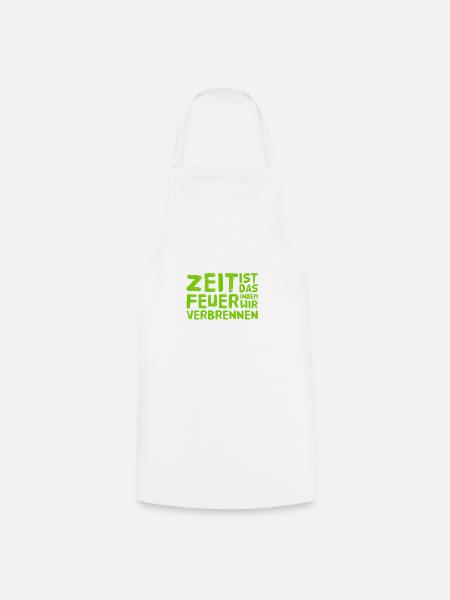die Tragik der Zeit - Kochschürze - Weiß