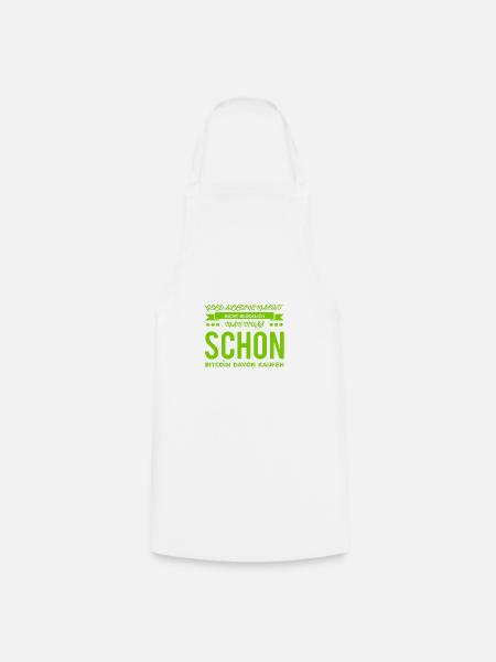 Satoshi geht immer - Kochschürze - Weiß