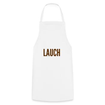 a leek - Cooking Apron - white - Front - AI Model Male 185 dark (185cm)