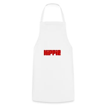 I like hippies - Cooking Apron - white - Front - AI Model Male 185 dark (185cm)